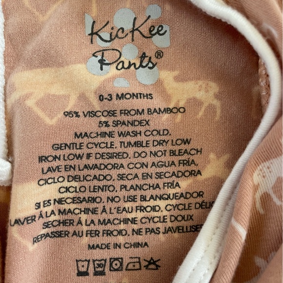Kickee Pants baby gown and swaddle blanket bamboo Doe and Fawn deer print - Picture 2 of 2